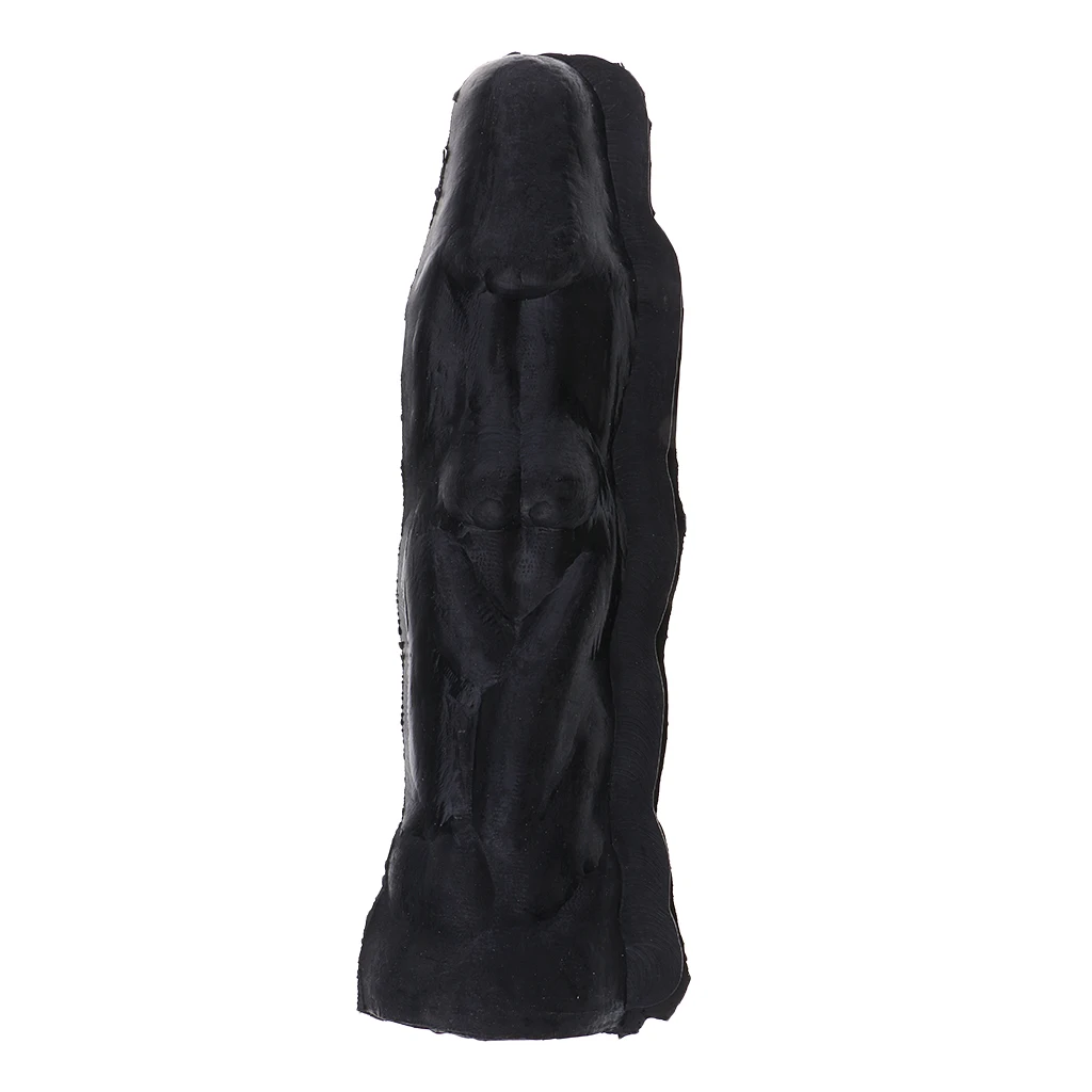 Men Women Shape Candle Making Mould Soap Mold Accessories for Handcraft Ornaments Home Candle Making DIY Crafts 200mm Black