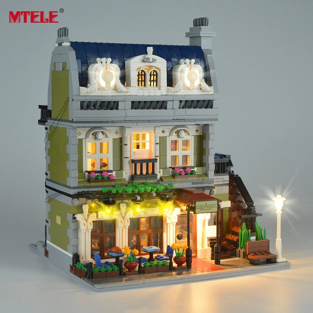 MTELE бренд светодиодный светильник комплект для 10243|toys for|city toyslego city toys |