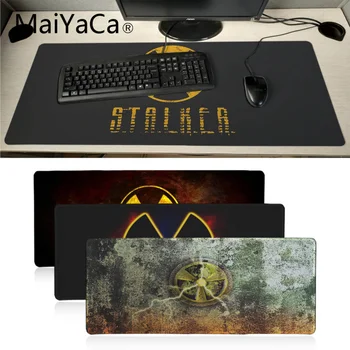

Maiyaca stalker logo Rubber Mouse Durable Desktop Mousepad Large Lockedge alfombrilla gaming Mouse pad gamer PC Computer mat