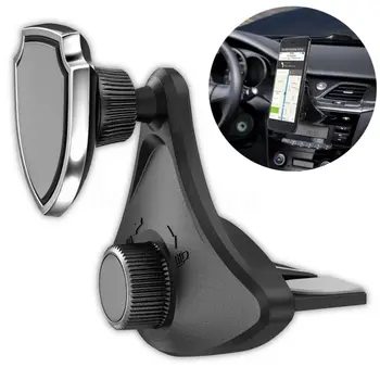 

2019 New Universal 360 Rotating Car Mount Mobile Holder Stand Magnetic CD Slot Car Air Vent Mount Cell Phone Holder Stand