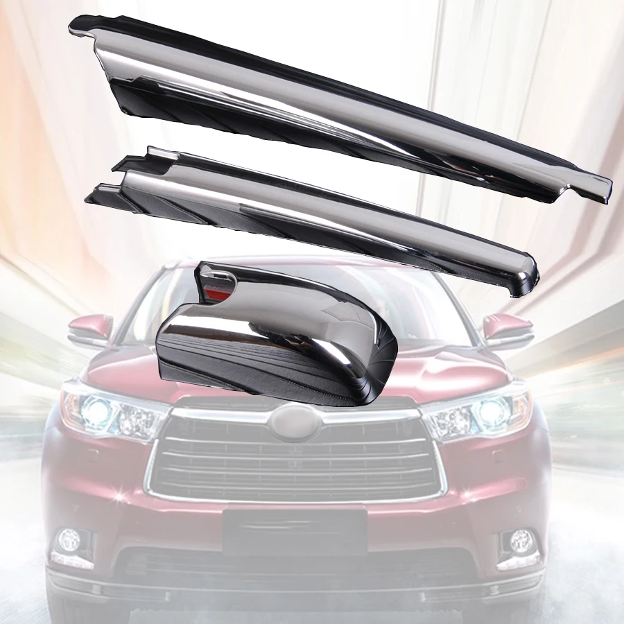 3 PcsSet For Toyota Highlander 2015 2016 2017 2018 ABS Tail Rear Window Wiper Arm Blade Cover Wiper Trim Car Styling Decoration Sticker (6)