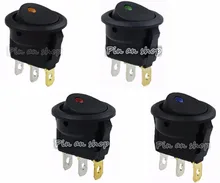 led rocker switch 3 pins ON-OFF Round Rocker Switch LED illuminated Car Dashboard Dash Boat Van 12V led rocker switch 3 pins ON-OFF Round Rocker Switch LED illuminated Car Dashboard Dash Boat Van 12V