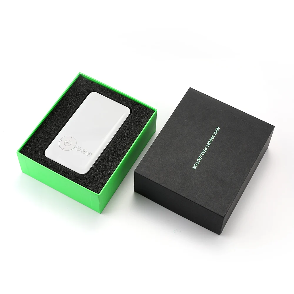 WZATCO M6 Android 7.1.2 5000 мАч портативный мини светодиодный проектор WiFi Bluetooth DLP 1080P Beamer