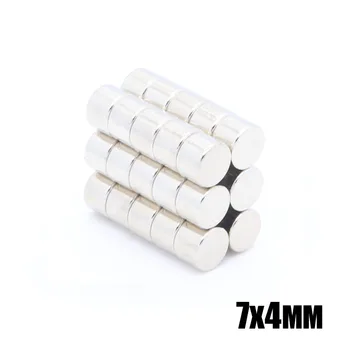 

200Pcs 7x4 mm Neodymium Magnet Permanent N35 NdFeB Super Strong Powerful Small Round Magnetic Magnets Disc 7mm x 4mm