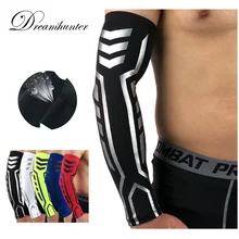 Эластичные Компрессионные рукава для бадминтона, баскетбола для защиты от солнца, гетры для рук, быстросохнущие нарукавники для велоспорта