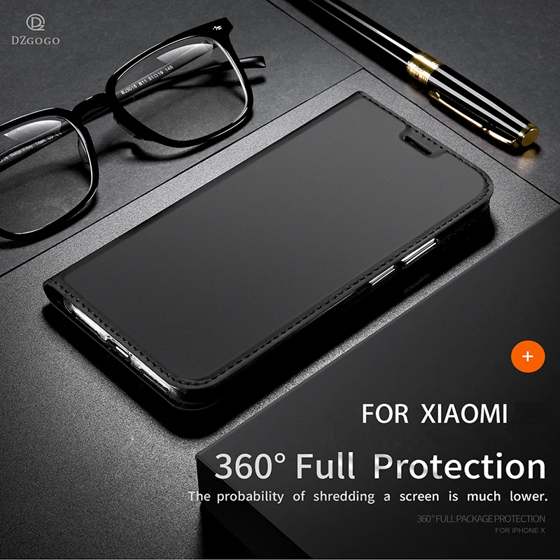 

DZGOGO Magnet Flip Wallet Book Phone Case PU Leather Cover On For Xiaomi Mi A2 Lite MiA2 A2Lite 3/4 32/64/128 GB Xiomi Light