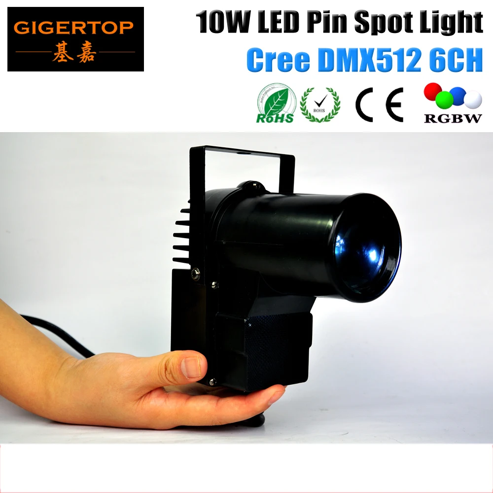 Gigertop TP-E17 10 Вт Cree LED Pinspot Light DMX Led сканирование луча RGBW 4 в 1 американский DJ s pinspot led TIPTOP
