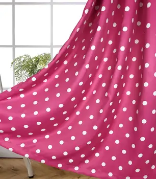 

Pink Polka Dot Curtains for Bedroom Girls Blackout Window Draperies