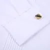 Boda de los hombres traje Camisas manga larga vestido francés gemelos Swallowtail doble botón oscuro diseño Caballero camisa blanco Rojo Negro ► Foto 3/6