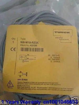 

DHL/EUB 5pcs New TURCK Proximity Switch Sensor NI8-M18-RZ3X 15-18