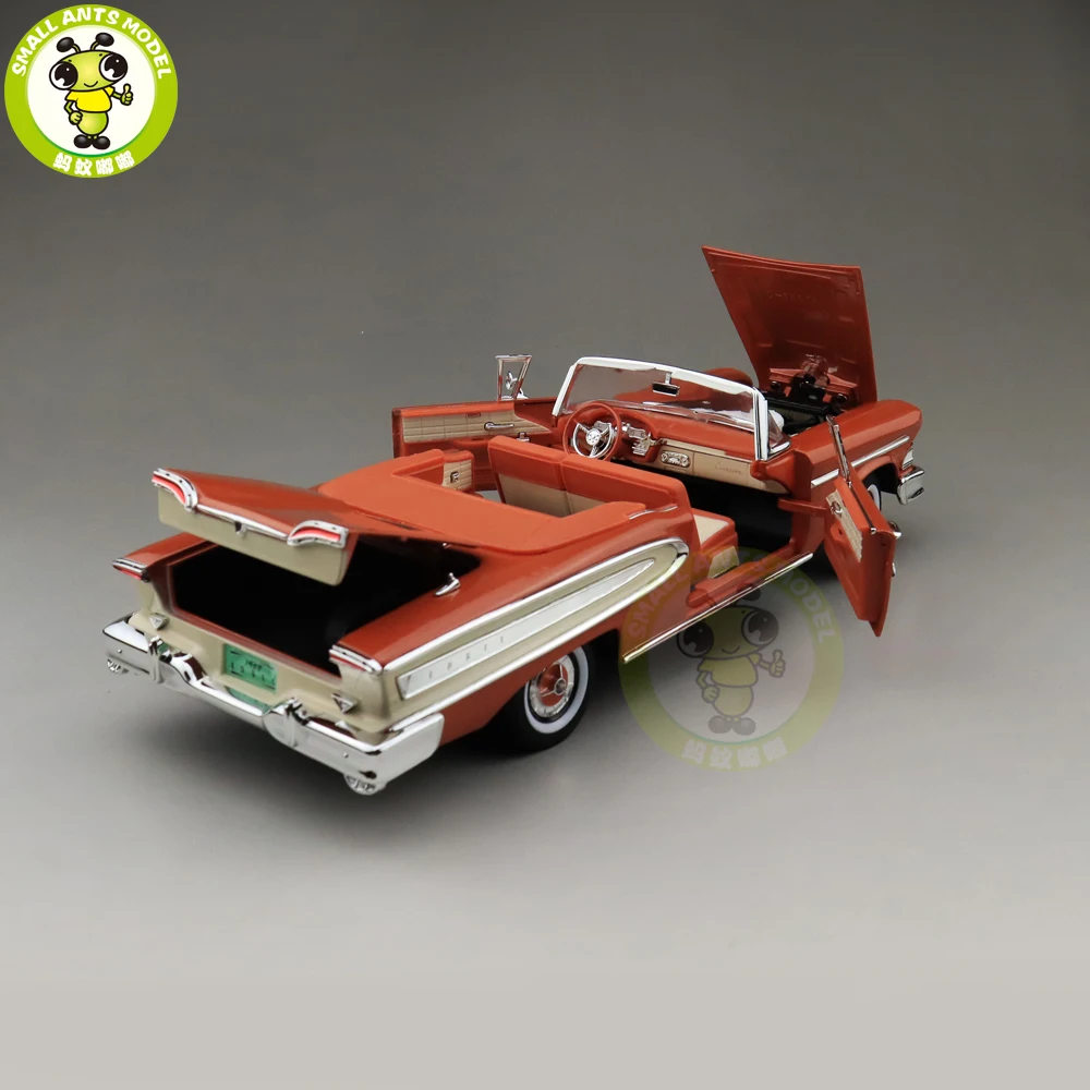 1/18 1958 Ford EDSEL цитирование дорога Подпись литая модель автомобиля игрушки для мальчиков и девочек подарок