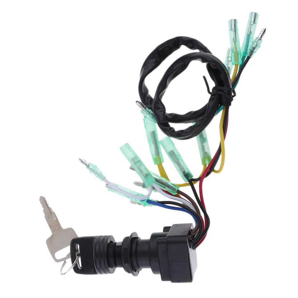 1 Set Durable Boat Ignition Key Switch Assembly For Boat Marine Outboard Motors Easy Installing Control Box Ignition Switch 