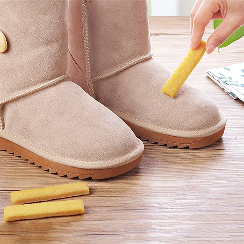 1PC Faux Suede Rubber Shoes Eraser Nubuck Leather Stain Cleaner Tools For Cleaning Snow Boots Shoe Brush | Дом и сад