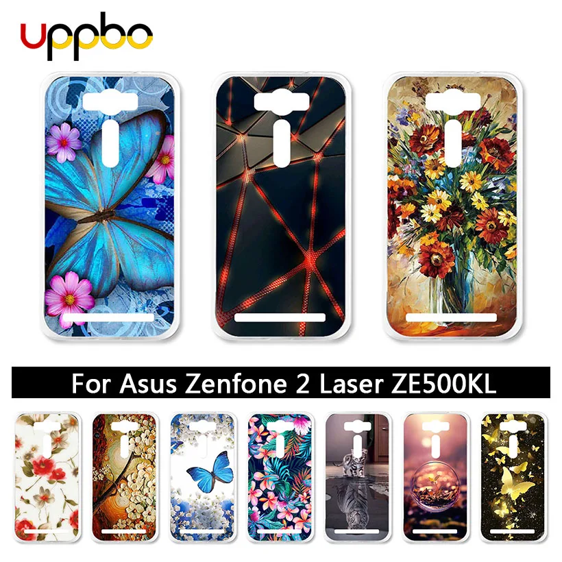 

Uppbo Patterned Case For Asus Zenfone 2 Laser ZE500KL Case Silicone For ASUS Z00ED Z00RD Z00ED Zenfone2 Laser ZE500KG Case Cover