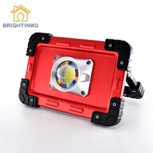 BRIGHTINWD портативные Кемпинговые фонари 20 Вт светодиодный COB Рабочий фонарь USB Перезаряжаемый 6000 мАч водонепроницаемый IP44 прожектор для наружной палатки