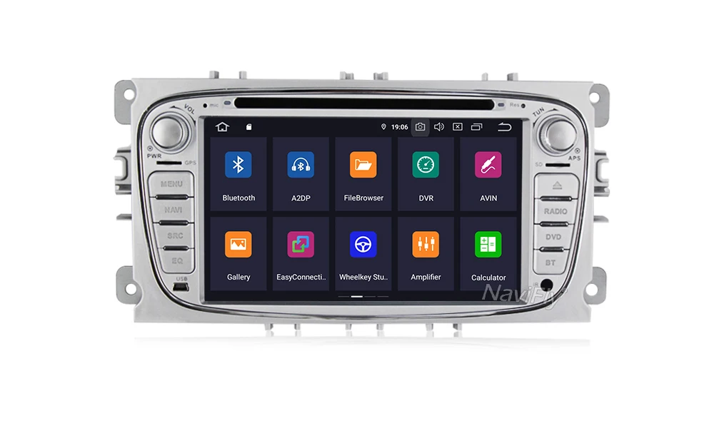 Perfect 2 din Android9.0 8Core 4G RAM 32G ROM IPS DSP RDS Car DVD Multimedia Player GPS Navi For Ford For Focus2 Mondeo Galaxy 21