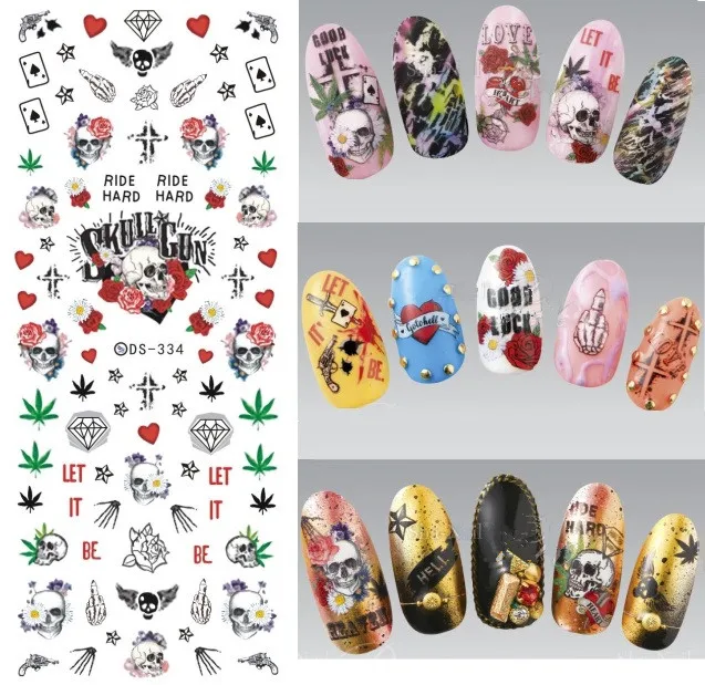 

1 Sheet Fashion Nails Art Manicure Water Decal Decoration Design Water Transfer Sticker For Nails Tips Beauty
