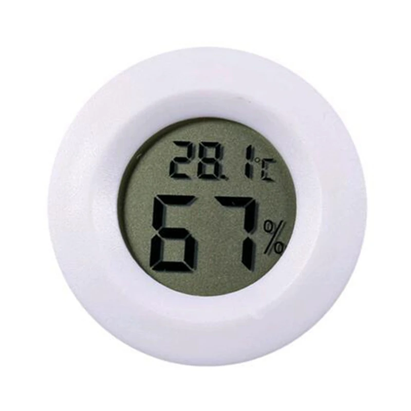 Гигрометр, термометр, цифровой ЖК-монитор, Круглый измеритель влажности, калибр для внутреннего теплицы, подвал, детская комната, Открытый Кемпинг
