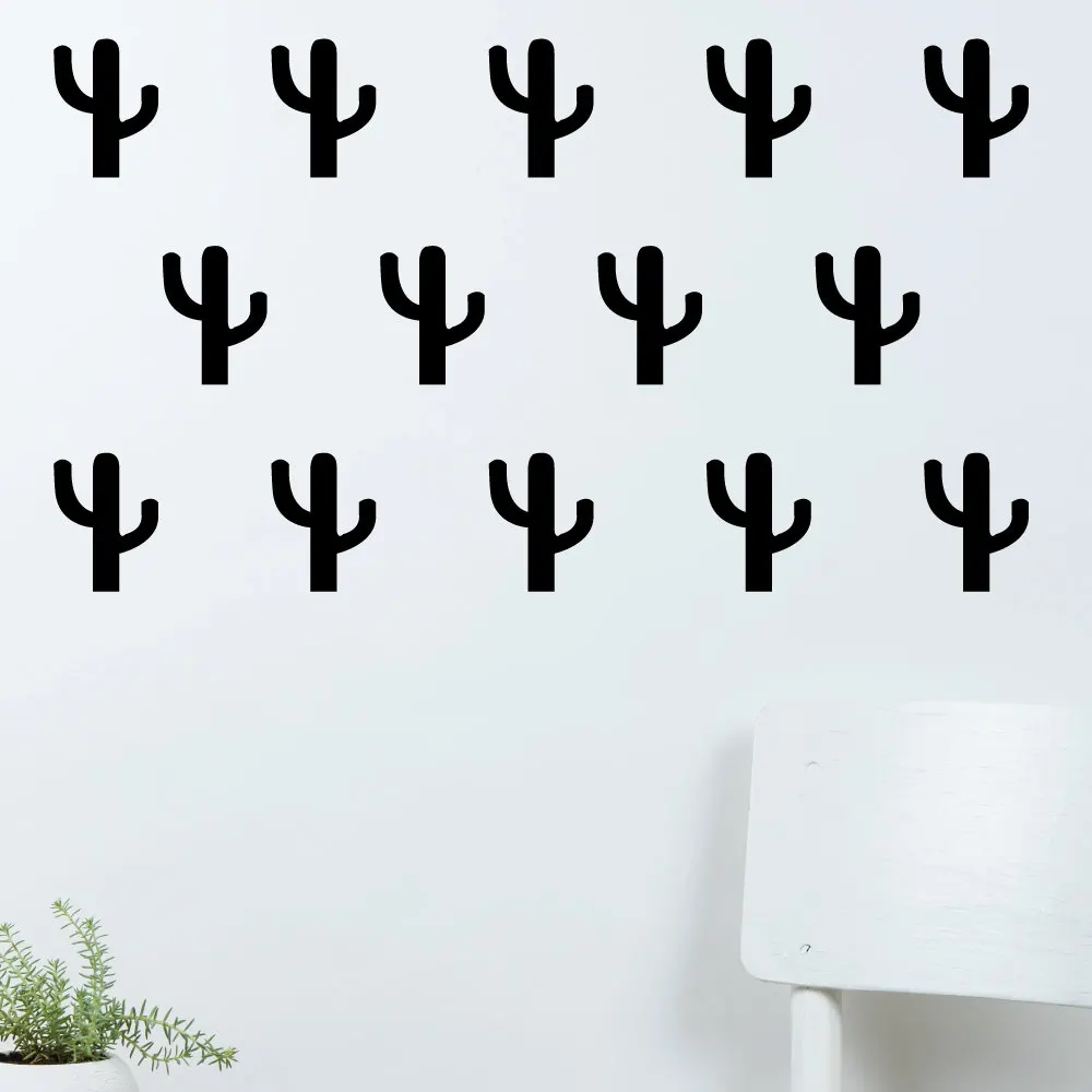 

Cactus Pattern Wall Sticker 28 Pcs Set DIY Home Decorative Kids Room Wall Decal Nursery Bedroom Vinyl Home Wall Mural YO-53