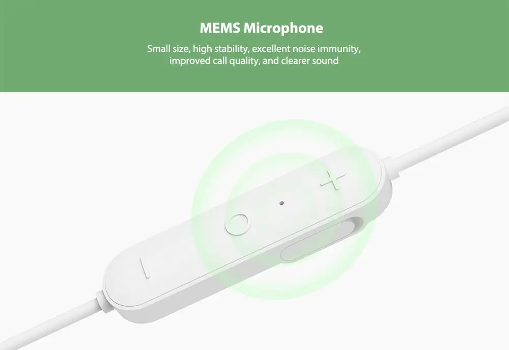 Xiaomi YDLYEJ03LM IPX4 Waterproof In-ear Sports Earphone Bluetooth Earbuds with Line Control Microphone Youth Edition- White