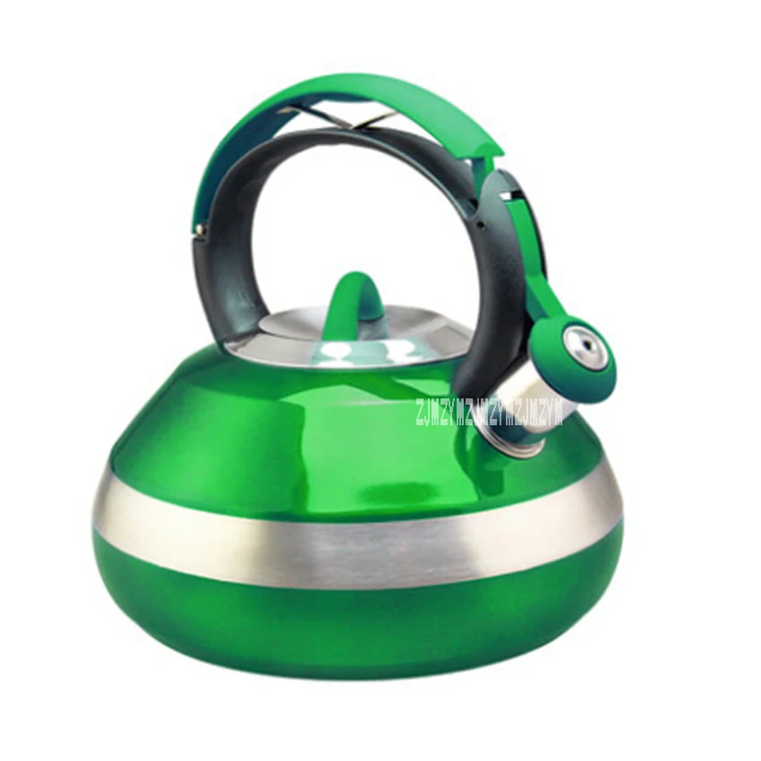 

New GS-04171FY Wave-type Kettle High Quality 201 Stainless Steel Whistle Kettle Gas Induction Cooker Universal 3L Boil Kettle