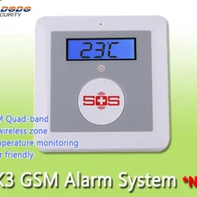GSM SMS Пульт дистанционного управления для пожилых людей, уход за пожилыми людьми, система сигнализации K3, аварийный SOS Вызов с PIR montion+ дверной датчик+ пульт дистанционного управления
