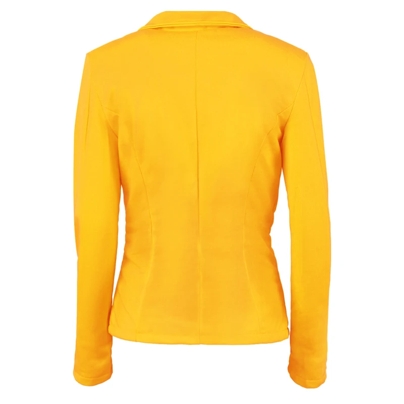 CINESSD 2019 Popular Candy Color Long-Sleeved V-Neck Casual Suit One Button Ladies Suit