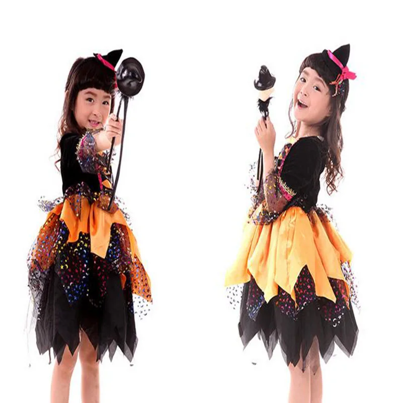 

The Witch Black Wonder Woman Pikachu Costume Fancy Oktoberfest Dress Lace Mesh For Baby Girl Christmas Halloween