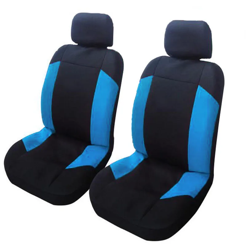 Высококачественные чехлы для сидений автомобиля Универсальные подходят полиэфирные 3 мм композитная Губка Стиль автомобиля Лада внедорожник чехлы для сидений автомобиля - Название цвета: 4pcs blue