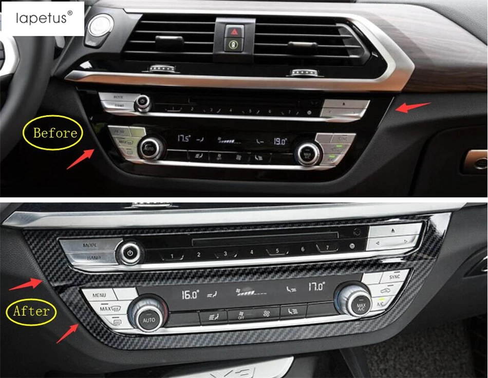 Lapetus Accessories For BMW X3 G01 2018 2019 Central Control Air