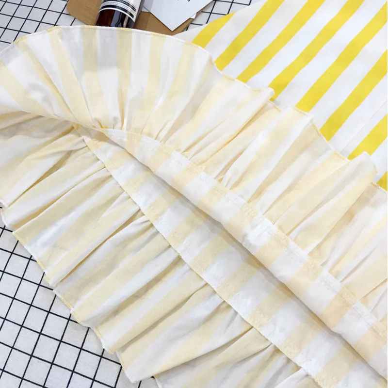 Children Dress Kids Summer 2019 New Bohemian Striped Yellow Criss-Cross Dress Girls Sleeveless Party Princess Dress Girl Kids Children Dress Kids Summer 2019 New Bohemian Striped Yellow Criss-Cross Dress Girls Sleeveless Party Princess Dress Girl Kids