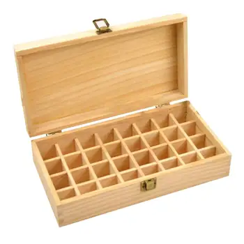 

Wooden Essential Oil Box Container Organizer Carrying Case Aromatherapy Container Jewelry Box Solid Natural Wood Storage Case