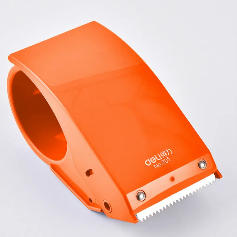

Deli Carton Sealer Manual Sealing Device Tape Dispenser Stainless Steel Tape Cutter Baler Packager Cutting Tape Cutter Dispenser
