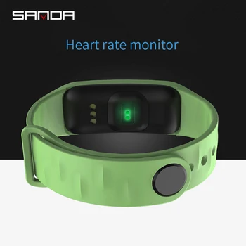 

SANDA New Smart Wristband Color Screen Bracelet Continuous Heart Rate Monitor Health Fitness Tracker Smart Band Call Reminder