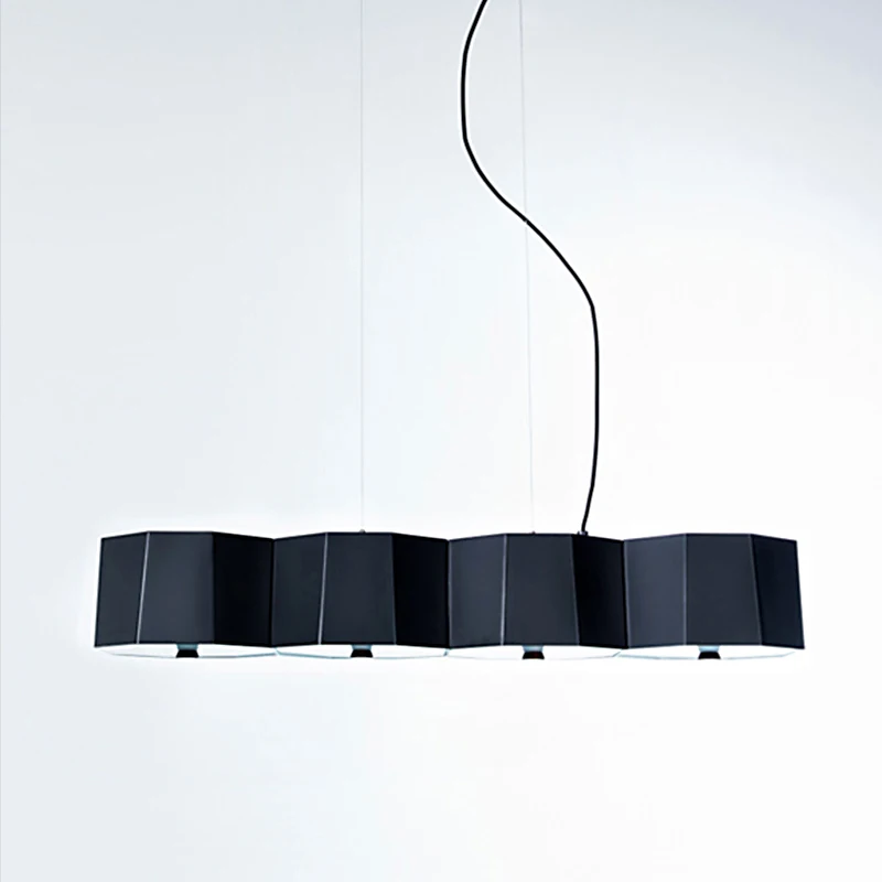 Скандинавская Люстра для ресторана Простая Современная прямоугольная