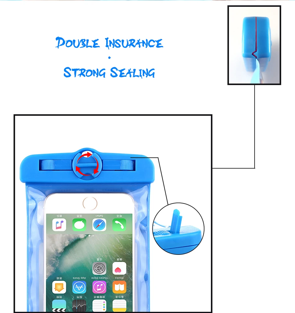 100% Waterproof Case For iPhone 6 7 6s Plus 5S SE Case (7)