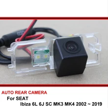 Câmera de visão noturna para seat ibiza 6l, 6j sc mk3 mk4 2002 ~ 2019, câmera traseira de visão noturna câmera hd ccd