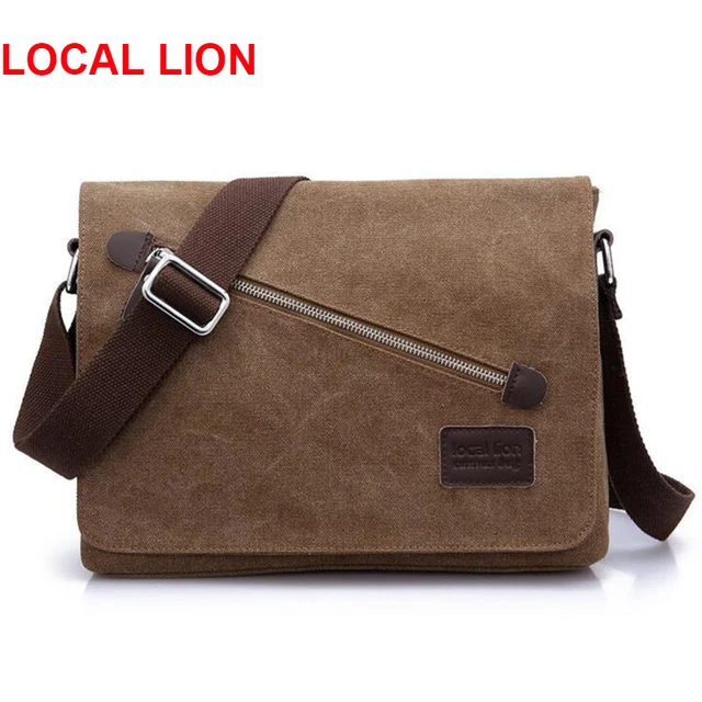 Local Lion Canvas Man Messenger Bag Business Crossbody Casual Local Lion Canvas Man Messenger Bag Business Crossbody Casual Fashion Handbags Male Bolsa Tote Briefcase