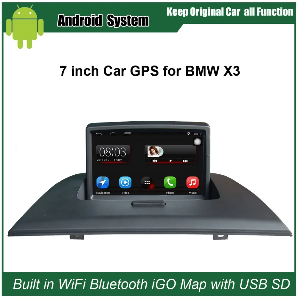 Обновленный оригинальный автомобильный радиоплеер подходит для BMW X3 E83 2004 2010