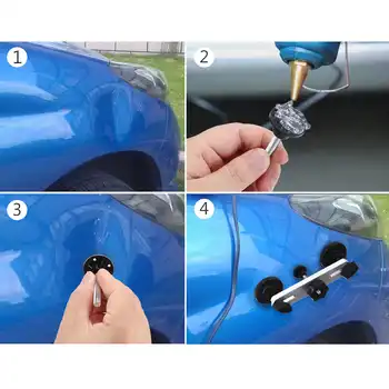 PDR Tools Set Paintless Dent Repair Tools Dent Removal Dent Puller Tool Kit Reflector Board Puller Tabs Glue Gun Ferramentas