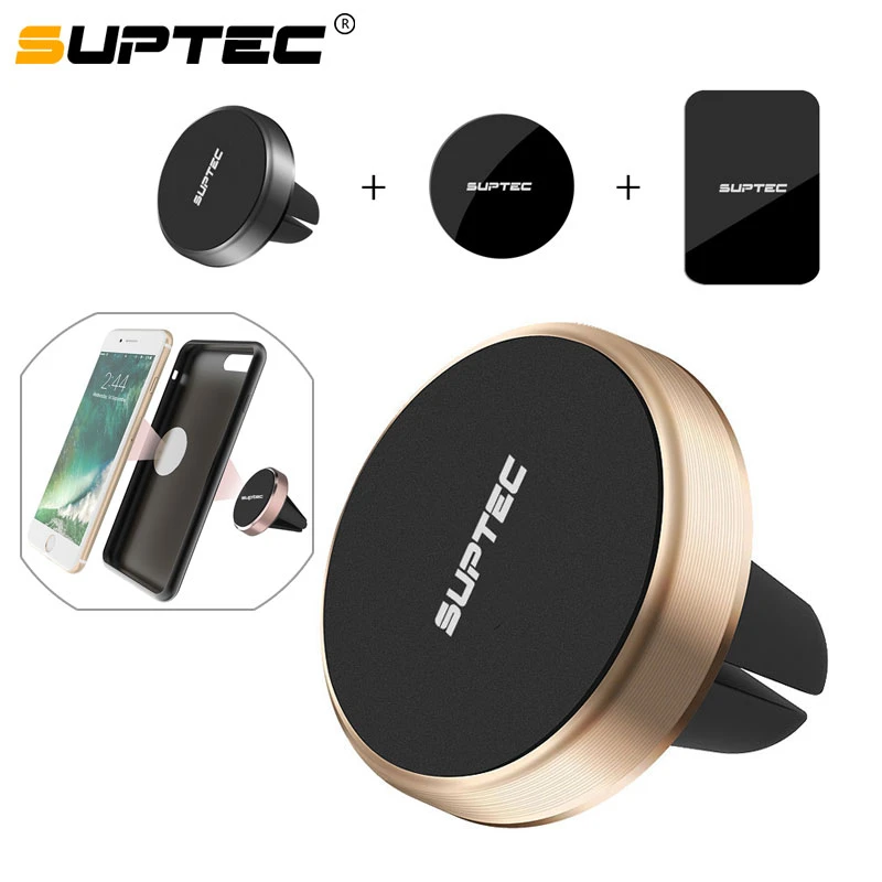 

Suptec Magnetic Phone Holder For Phone In Car Air Vent Mount Universal Mobile Smartphone Stand Magnet Cell Holder For Iphone 8