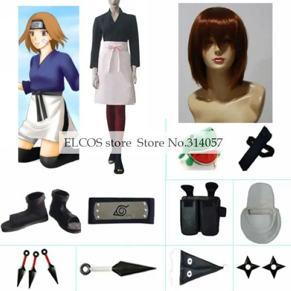 Naruto Shippuden Rin Cosplay Costume Naruto Set With Wig On Aliexpress 