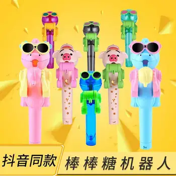 

Creative eating lollipop robot net red with the toy can not finish the sugar shake artifact creative children's toys