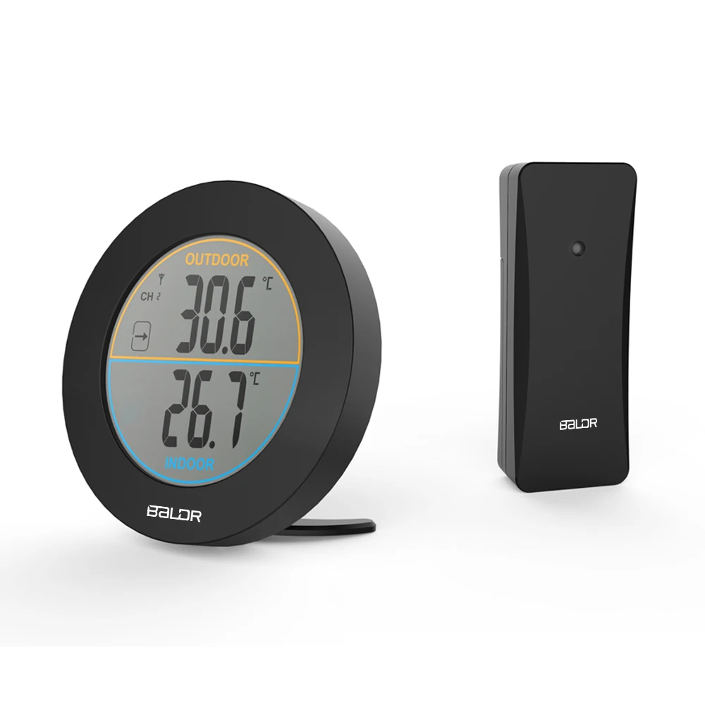 

Digital LCD Wireless Indoor Thermometer Outdoor Temperature Monitor Max/Min Records Trend Indicator Temperature Meter Sensor