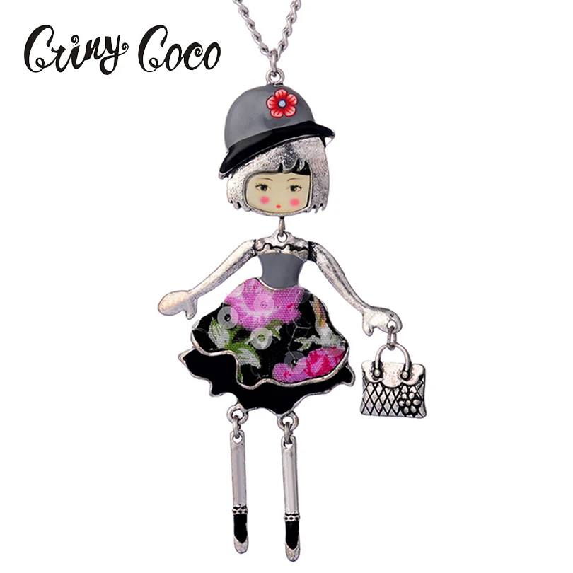 

New Arrived New Brand Necklaces Elegant Cute Fashionable Enamel Girl Pendant Women Alloy Necklace Pendant Gift Senior jewelry