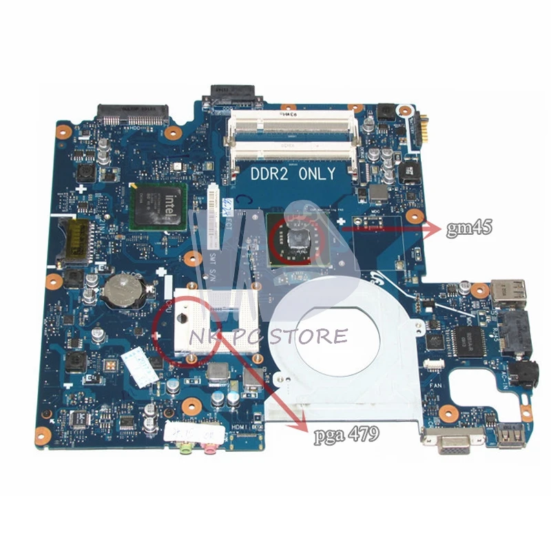 BA92-05467A Notebook PC Motherboard For Samsung R510 Main Board System Board DDR2 Only Free CPU