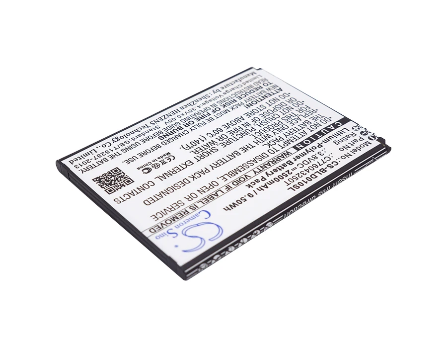Аккумулятор Cameron Sino C776043250T 2500 мАч для BLU D0010UU Dash X LTE D0010U|2500mah battery|cameron sinobattery 2500mah |