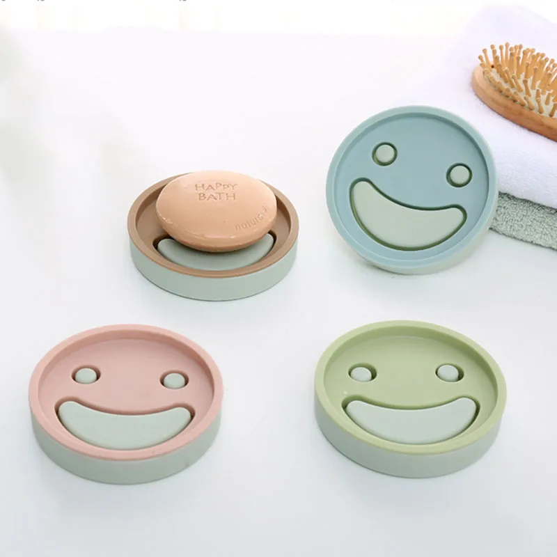 1PC Plastic Soap Dishes for Kitchen Bathroom Accessories Home Hotel