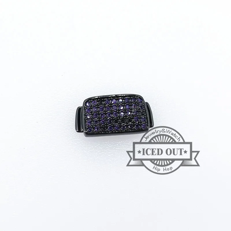 

G shock DW6900 button micro pave style with amethyst stones casting