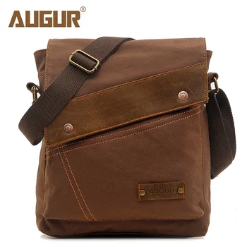 

2019 Men Bag Canvas Vertical Package Men Vintage Messenger Bag Leisure Shoulder Bag Original Retro Shell Crossbody Bag Man
